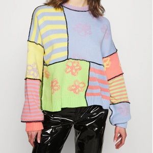 SOLD ⚡️ THE RAGGED PRIEST pastel mixed print jumper
sweatshirt